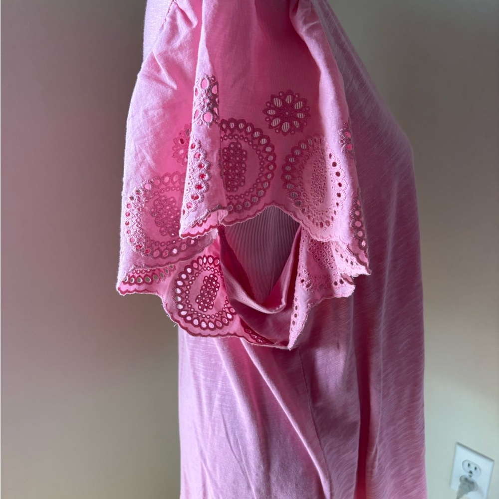 Jessica Simpson Wild Rose Flutter Sleeve T